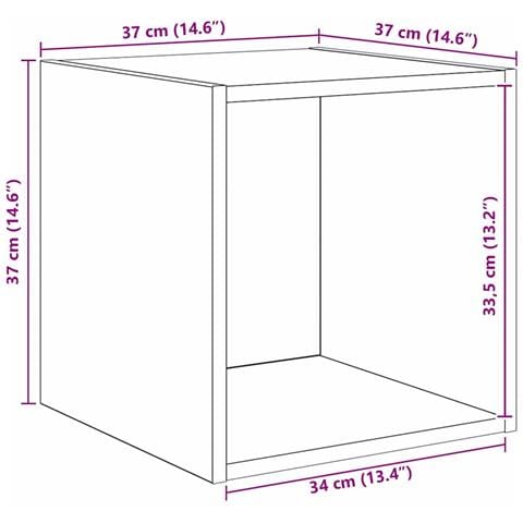 Set di mobili TV 2 pcs rovere artigianale 37 x 37 x 142.5 cm - Foto 9