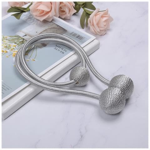 Fermagli Magnetici Per Tende, Nessun Trapano Richiesto, Stile Moderno Grey - Foto 4