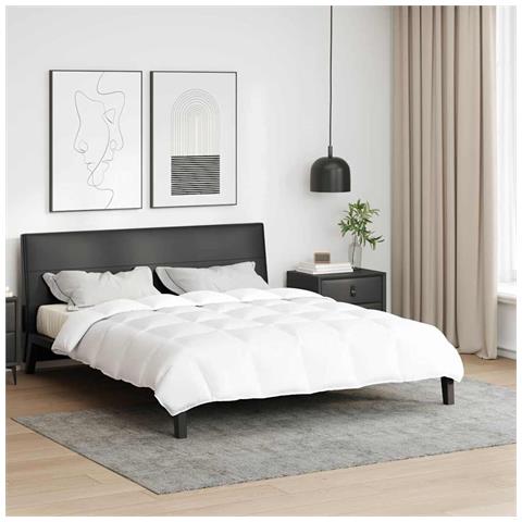 Quilt e Piumini Bianco 240 x 200 cm Piume - Foto 2