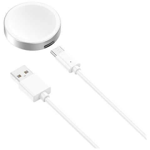 Base Di Ricarica In Metallo Compatibile Con Samsung Galaxy Watch - Supporto Di Ricarica Wireless White - Foto 2