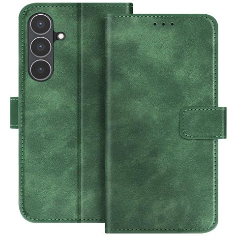 Custodia A Portafoglio Per Galaxy S25 Fe Magnetica Effetto Pelle Scamosciata Soft-touch - Foto 1