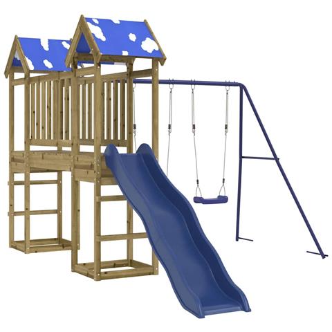 Set da Gioco da Esterno in Legno di Pino Impregnato - Foto 1