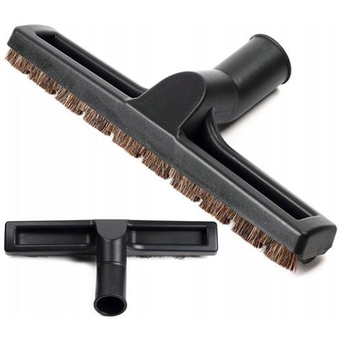 Spazzola Per Parquet Con Setole Naturali - Compatibile Con Aspirapolvere 35mm Karcher Bosch Miele | Larghezza 30cm, Colore Nero - Foto 1