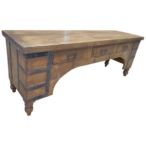 Mobile Basso Artigianale In Legno 165-175x45x57h Cm - Foto 1