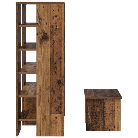 Mobile per scarpe 2 pcs Legno vecchio Legno multistrato - Foto 9