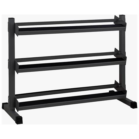 Rack Rmj-3r Rastrelliera Porta Manubri 3 Ripiani 132,5 X 54,5 X 95 Cm - Foto 1
