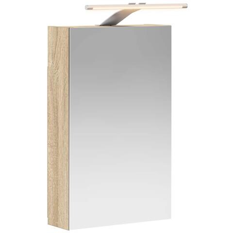 Mobiletto per specchio da bagno Rovere Sonoma 30 x 10,5 x 50 cm - Foto 1