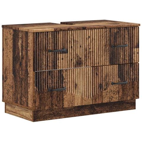 Armadio per Lavabo da Bagno HOORN Legno antico 82 x 41 x 56 cm - Foto 1