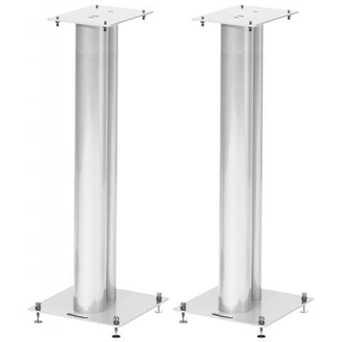 Stylum 3 Coppia supporti diffusori con passacavi Altezza 80 cm Colore bianco - Foto 2