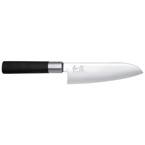 Coltello Santoku Cm 16,5 Linea Wasabi Black Di In Acciaio Inox Con Manico In Plastica - Foto 2