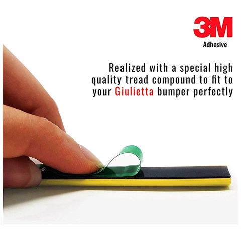 Profilo Giallo Adesivo per Dam Paraurti Posteriore Alfa Giulietta con Biadesivo 3M APT - Foto 4