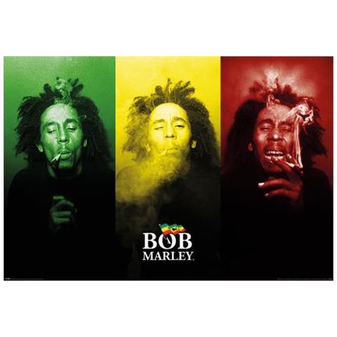 Bob Marley: (tricolour Smoke) Maxi Poster (poster)  - Foto 1