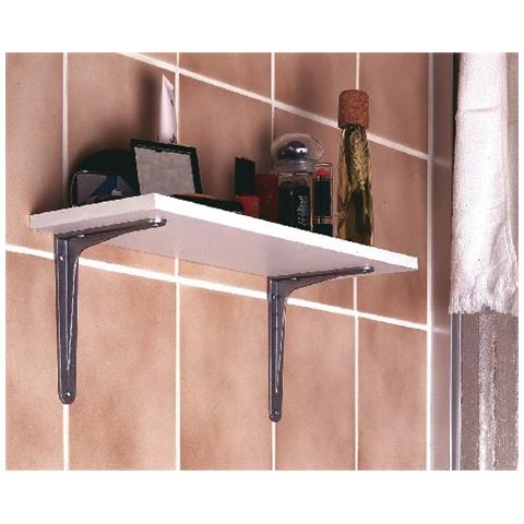 Set Di 10 Staffe Con Profilo A T Per Mensole, In Alluminio 250 X 300 Mm / 1 Pezzo - Foto 2