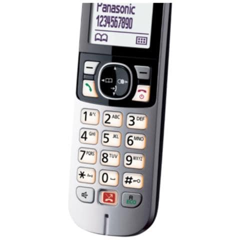 KX-TG6852JTB Telefono DECT Identificatore di Chiamata Nero e Grigio - Foto 5