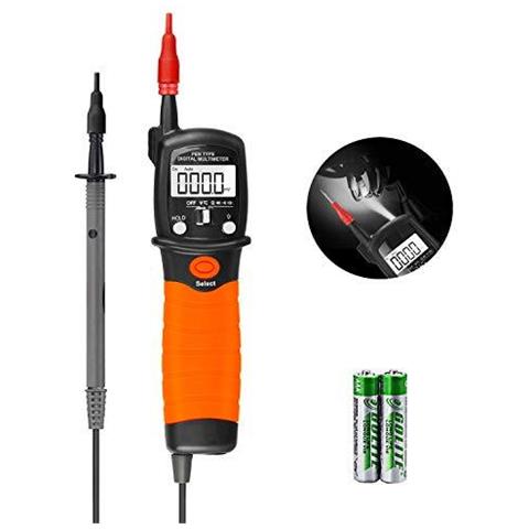 Holdpeak Hp-38b Multimetro Digitale Pen Tipo Multimetro Ac Dc Tensione Meter Tester Di Resistenza Di 2000 Conteggi Per La Misurazione Del Voltmetro Resistenza Diodo Tester Con Data Hold Retroilluminazione E Torcia Elettrica. - Foto 1