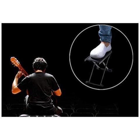 Chitarra Poggiapiedi Antiscivolo In Gomma Pad Pieghevole In Metallo Chitarra Poggiapiedi Per Classica Acustica Chitarra Elettrica Regolabile In Altezza Super Robusto E Durevole - Foto 2