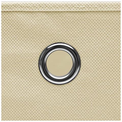 Contenitori con Coperchi 10 pz 28x28x28 cm Crema - Foto 2