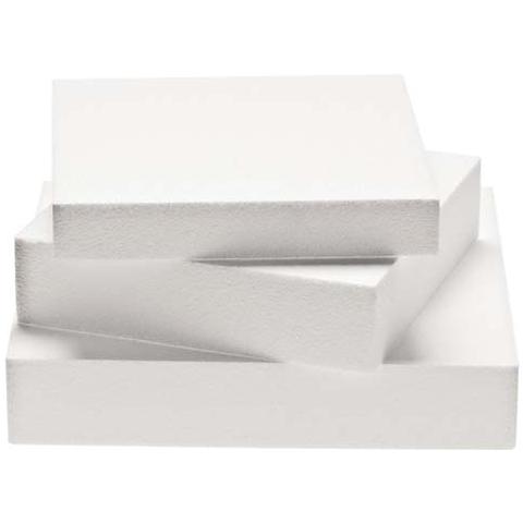 Polistorolo per torte quadrato 25 x 25 h. 7,5cm - Foto 3