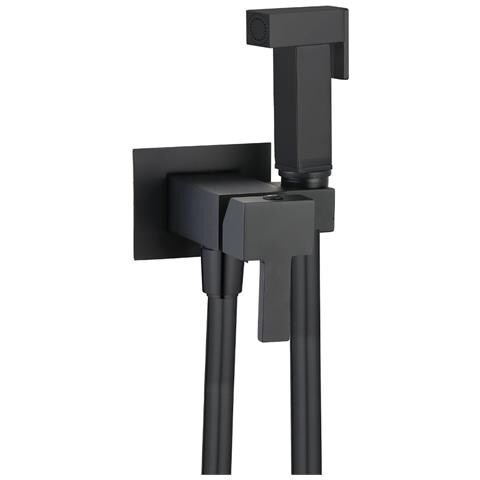 Kit Idroscopino Acqua Calda E Fredda Shut-off Azionamento A Leva Ottone Ogomondo *** Finitura- : Nero Quadro - Foto 2