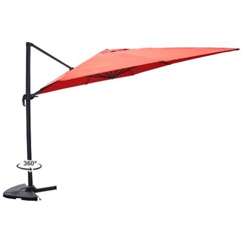 Cesare Ombrellone Decentrato Quadrato Terracotta 3x4m - Foto 14