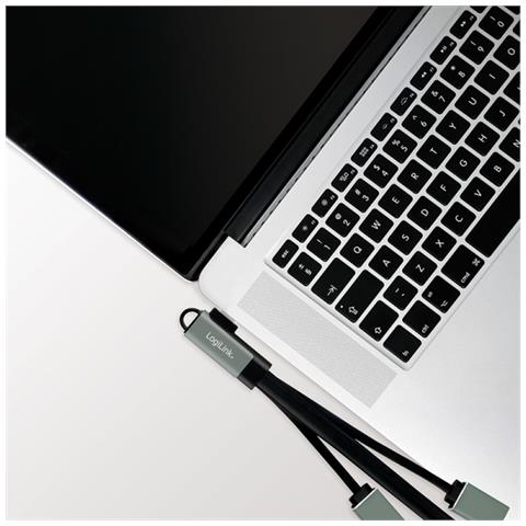 Logilink Ua0361 Hub Di Interfaccia Usb 3.2 Gen 1 (3.1 Gen 1) Type-c 5000 Mbit/s Argento - Foto 2
