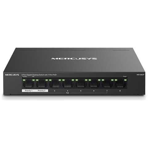 Switch 8 porte Gigabit con 7 porte PoE+ MS108GP - Foto 1