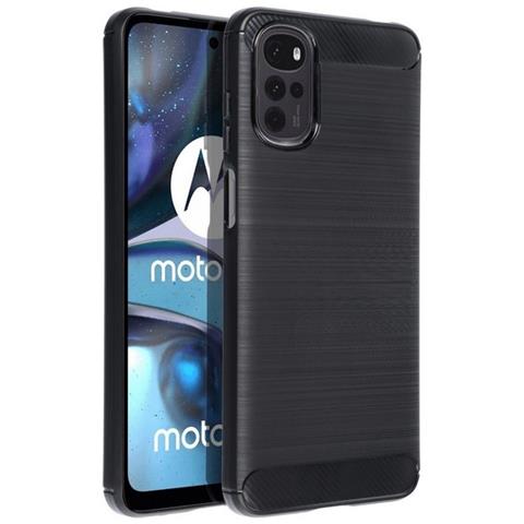 Custodia B-case Tpu Silicone Cover Case Per Motorola Moto G22 Carbon Metal Black - Foto 1
