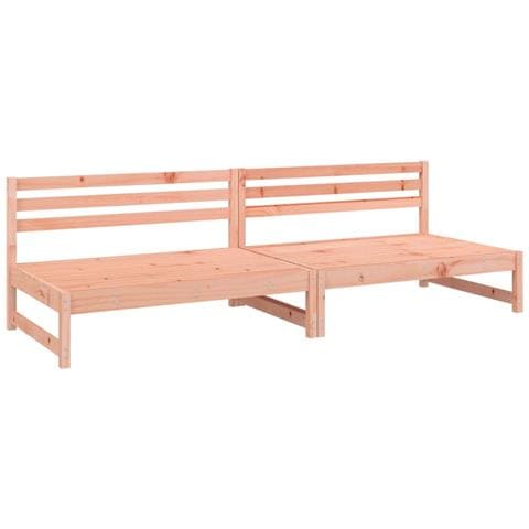 Divani Centrali Giardino 2pz 120x80cm Legno Massello Douglas - Foto 2