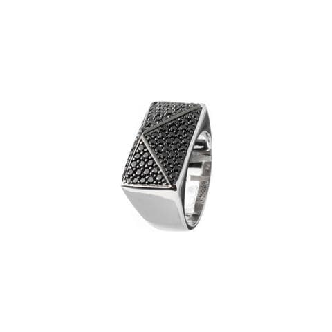 Gioielleria R11067-bk-56. Anello, Colore Grigio. Donna. - In ordine - Foto 2