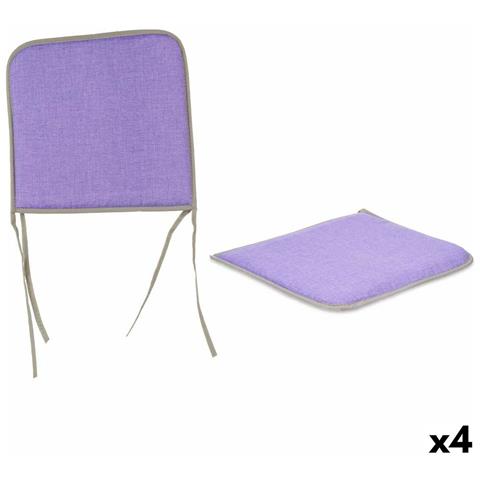 Cuscino Per Sedie 38 X 2,5 X 38 Cm (4 Unità) - Foto 1