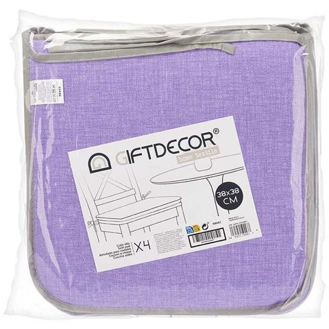 Cuscino Per Sedie 38 X 2,5 X 38 Cm (4 Unità) - Foto 2