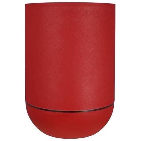Vaso Ø 50 Cm Rosso Plastica Rotondo - Foto 1