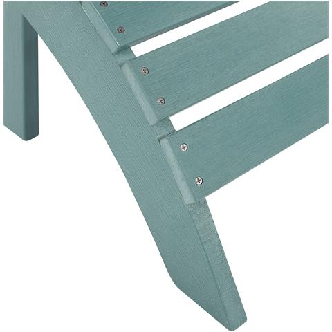 Poggiapiedi Blu Turchese 50 X 43 Cm Adirondack - Foto 7