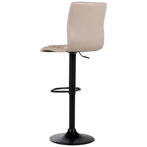 Set Di 2 Sedie Alte Lucerne Pelle Sintetica Beige Chiaro - Foto 2