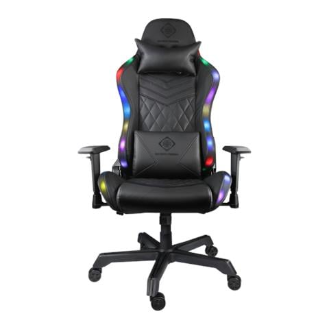 Deltaco Gam-080 Sedia Per Videogioco Poltrona Per Gaming Seduta Imbottita Nero - Foto 3