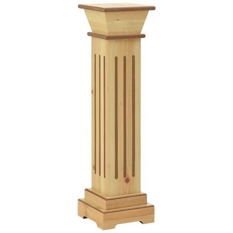 Piedistallo Per Piante Quadrato Classico Legno 17x17x66 Cm Mdf - Foto 2