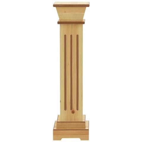 Piedistallo Per Piante Quadrato Classico Legno 17x17x66 Cm Mdf - Foto 3