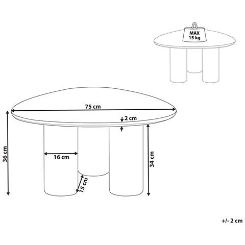 Tavolino Da Caffè Dacoma Nero - Foto 8