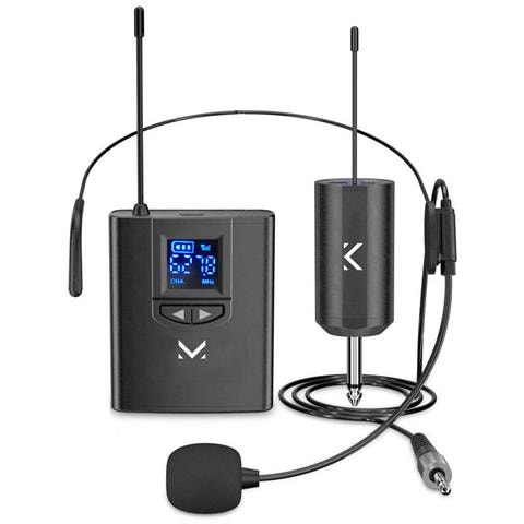 Microfono Wireless Archetto - Nero - Plastica - 3,1x2x9,3 Cm - Foto 1