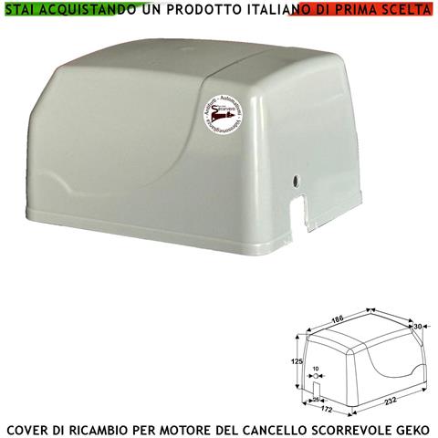 Carter In Abs Protezione Del Motore Elettrico Geko Montato Sul Cancello Scorrevole Il Coperchio Di Ricambio Protegge L - Foto 1