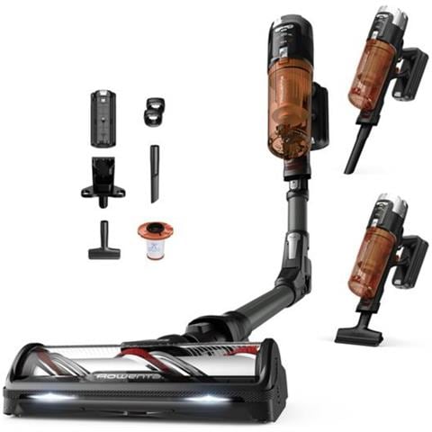 Aspirapolvere A Batteria Ricaricabile Da 380 W, Arancione - Rh9a30wo - Foto 5