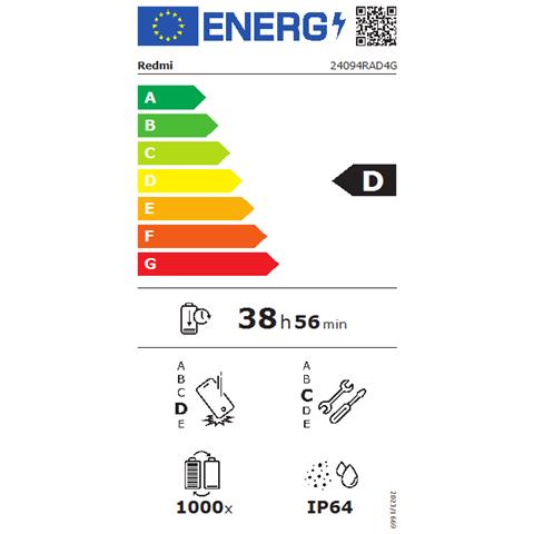 Redmi Note 14 5G 128GB 6GB Ram Display 6.67" Main Camera 108MP Dual SIM ibrida USB tipo-C Dimensity 7025 Ultra Android 5110 mAh Midnight Black - Foto 2