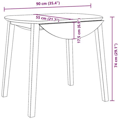Tavolo Da Pranzo Naturale In Legno Massello Di Hevea - Foto 10