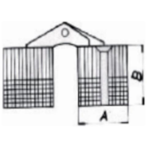 Mobilia - 2 Cerniera A Scomparsa In Plastica Bianca 16x18,3mm - Foto 1