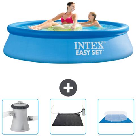 Piscina Fuori Terra - In Giro - 244x244x61 Cm - Blu - Include Accessori Coordinati Cb79 - Foto 1