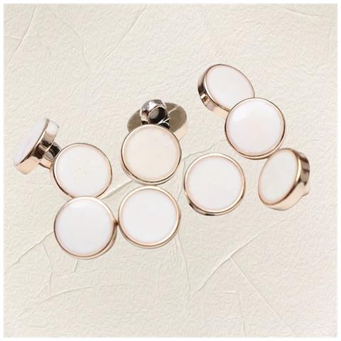 Eleganti Bottoni Per Camicie E Vestiti - Set Da 10 White 13 - Foto 2
