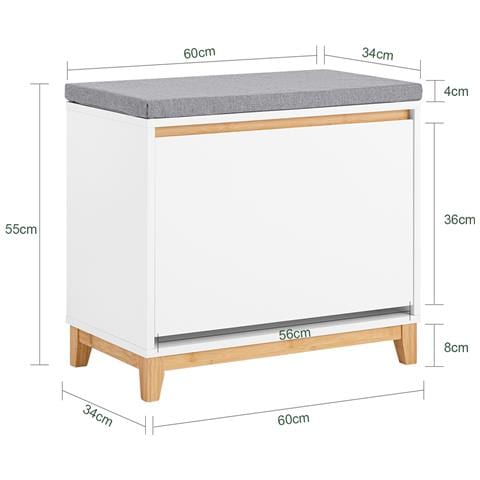 Scarpiera 60x34x55 Cm Fsr191-wn - Foto 2