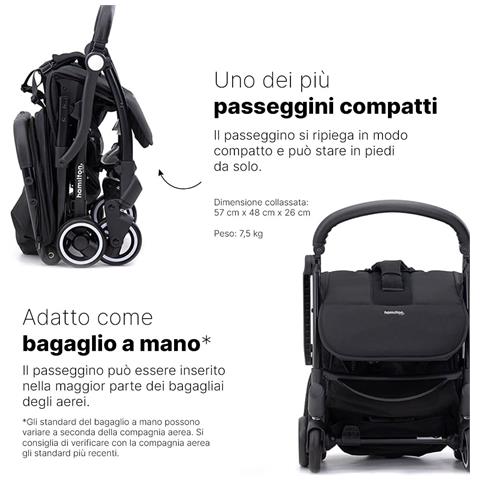 X1 Plus Passeggino - Carico fino a 22 kg - Leggero, regolabile e maneggevole - Passeggino Premium con tecnologia pieghevole con una sola mano - Nero - Foto 6