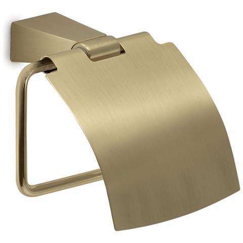 Portarotolo Coperto Da Muro In Acciaio Inox E Cromall Tn25 Serie Tonale Oro Matt - Foto 1