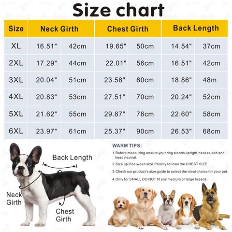 Giacca Invernale Per Cani Grande Impermeabile Antivento Pile Gialla 2xl - Foto 7